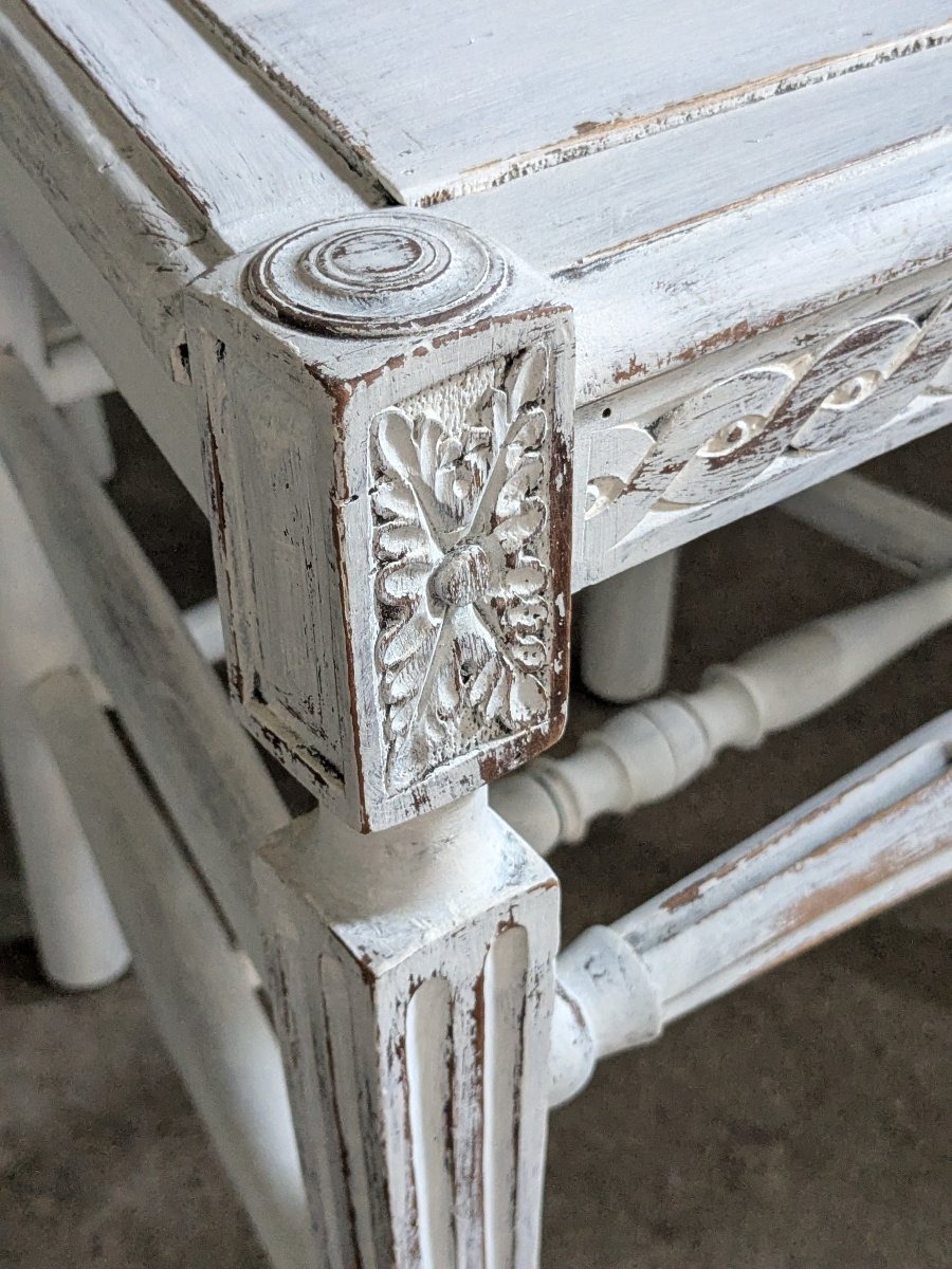 Set Of 4 Gustavian-style Chairs-photo-3