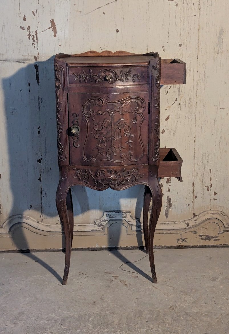 Large Nightstand In The Louis XV–louis XVI Transitional Style-photo-2