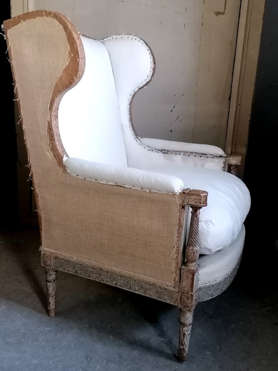Imposing Bergere Louis XVI, 19th.-photo-4