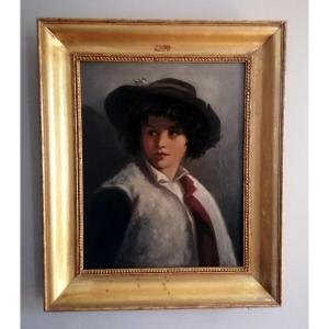 Portrait Of Young Boy Early 19th