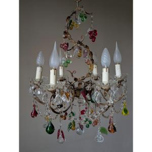Lustre à pampilles, 20 éme siècle.