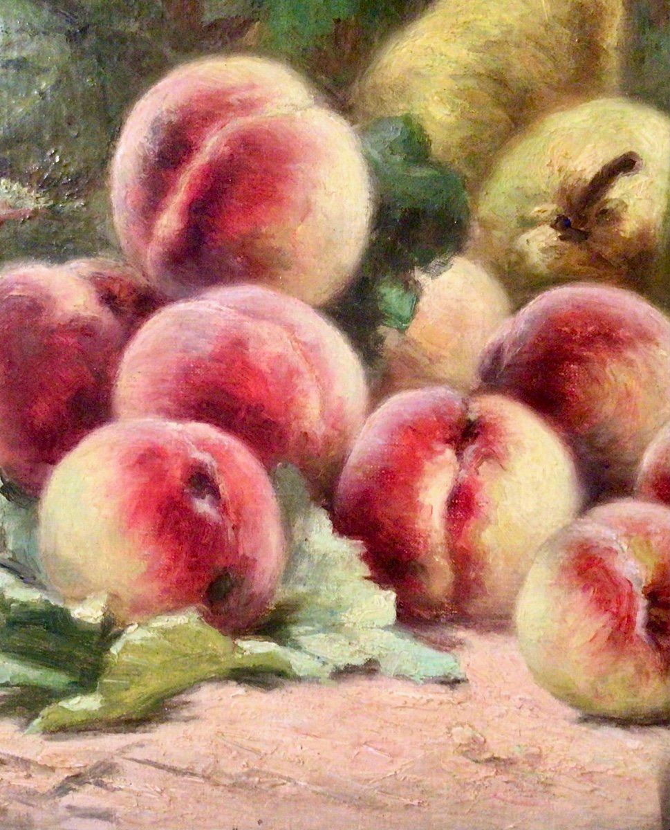 Still Life With Peaches And Pears By Eugène Claude