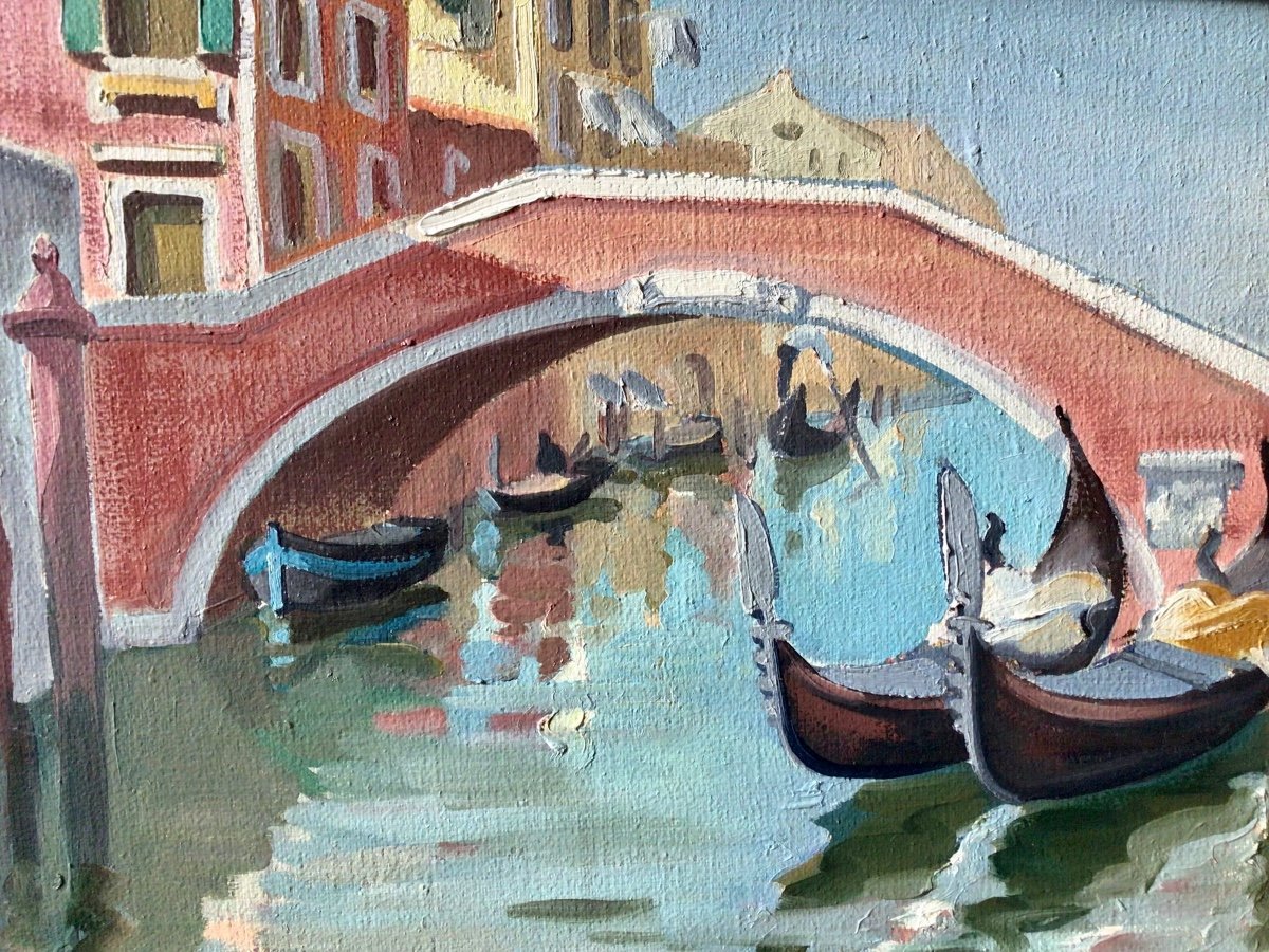 Vue de Venise par Janick Léderlé (1917-2013)-photo-4