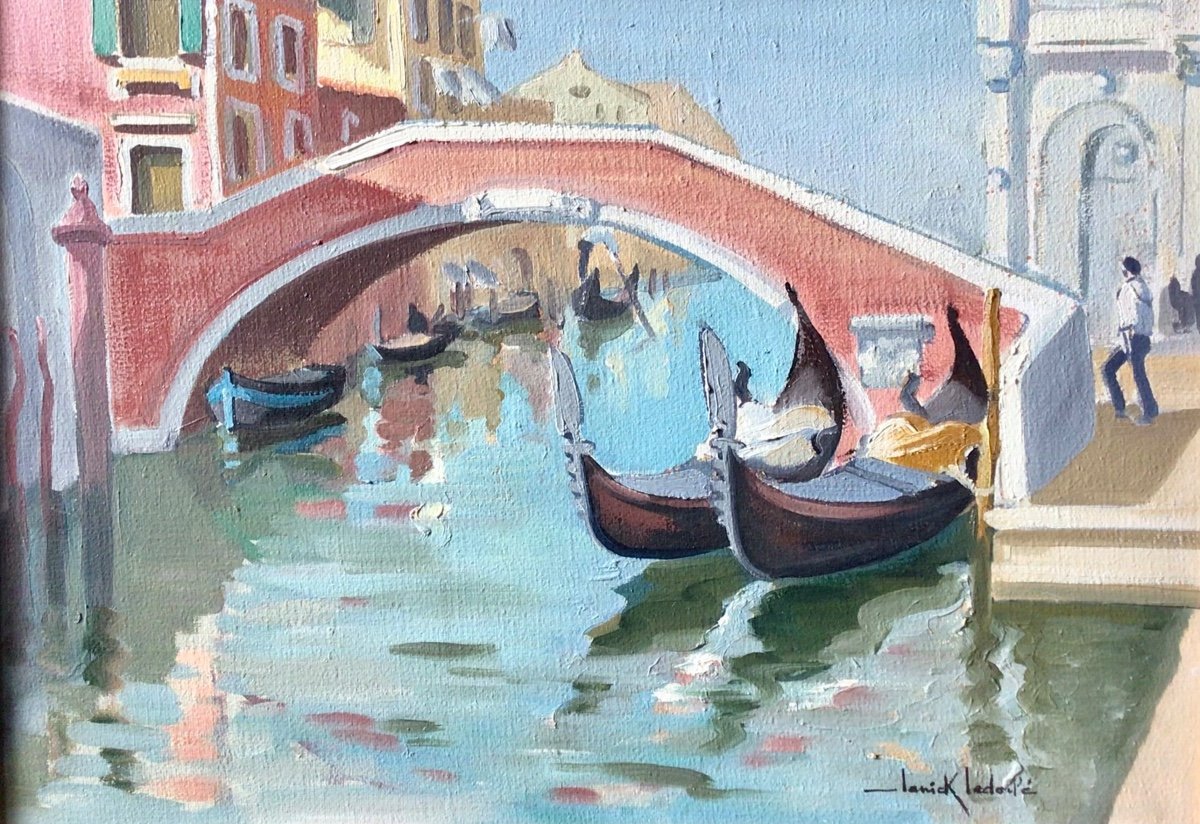 Vue de Venise par Janick Léderlé (1917-2013)-photo-4