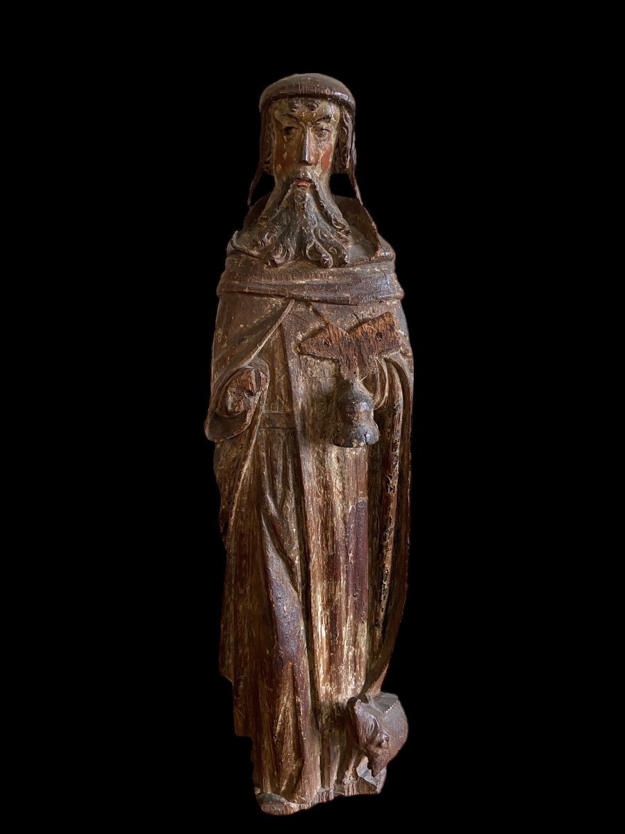 Sculpture En Bois - Saint Antoine (le Grand) - Bruxelles – Vers 1480-photo-4