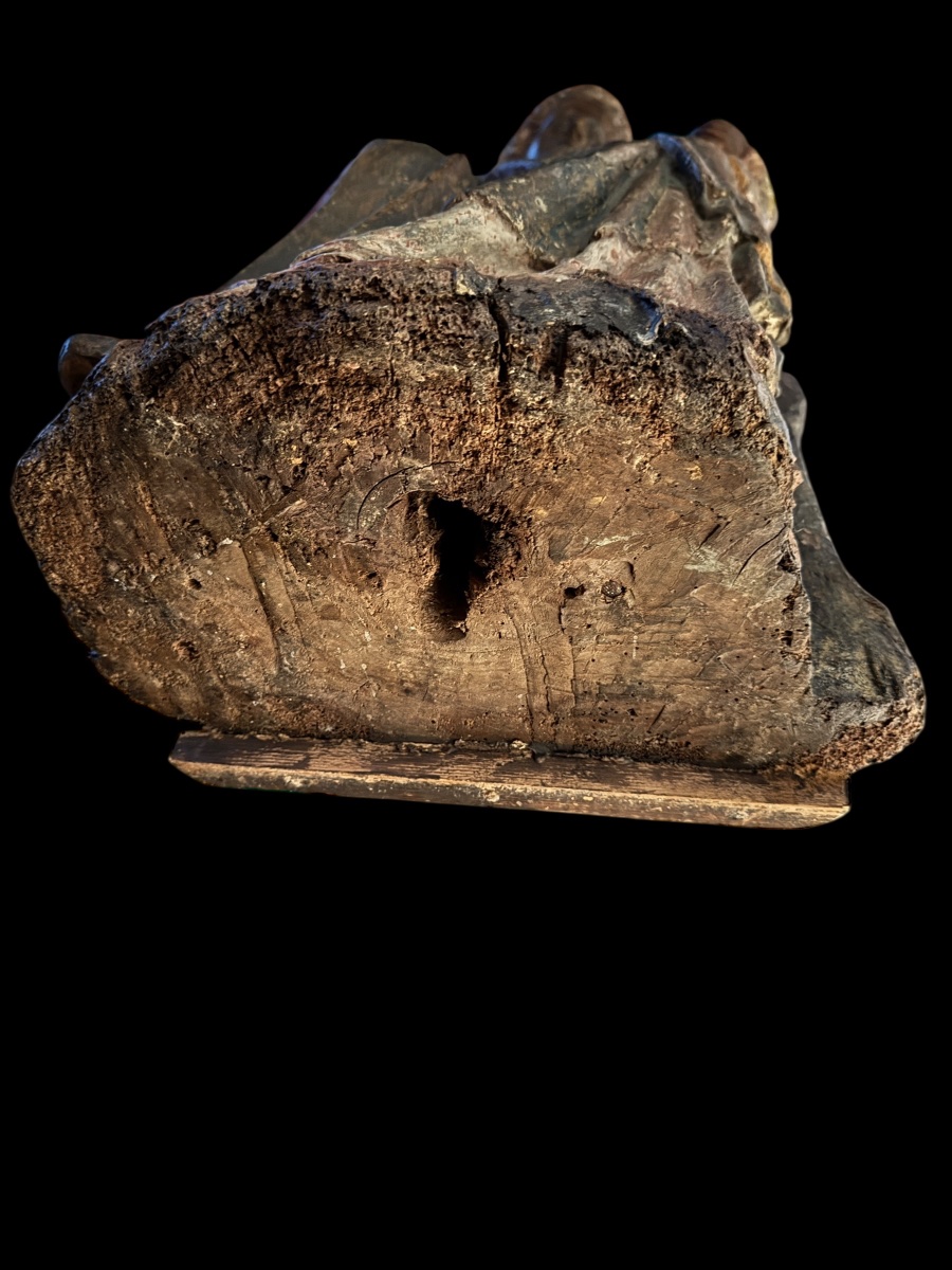 Madone couronnée avec l'Enfant - île de France ca. 1340/1360-photo-1