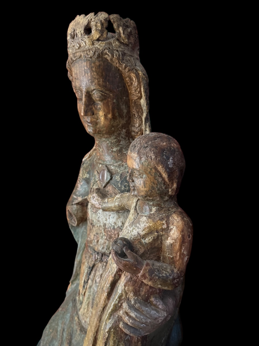 Madone couronnée avec l'Enfant - île de France ca. 1340/1360
