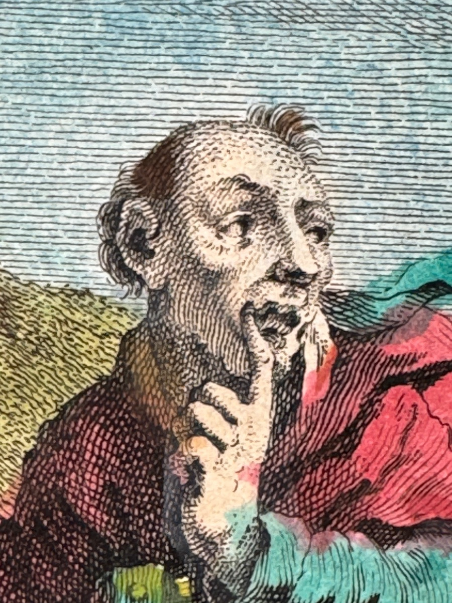 Memento Mori (1780), 9 Engravings Watercolour - By Christian Von Mechel-photo-2