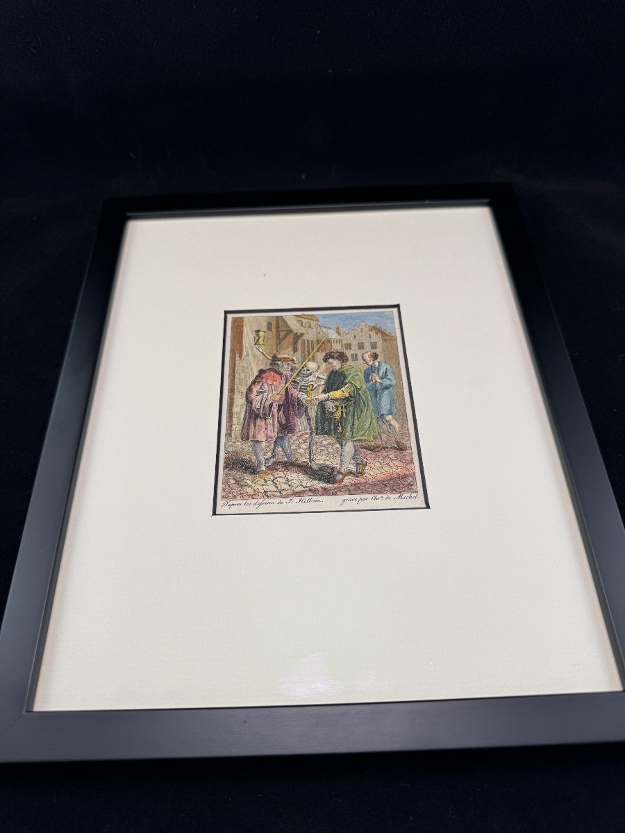 Memento Mori (1780), 9 Engravings Watercolour - By Christian Von Mechel-photo-5