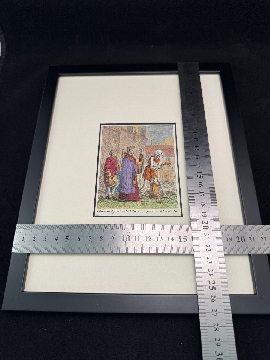 Memento Mori (1780), 9 Engravings Watercolour - By Christian Von Mechel-photo-8