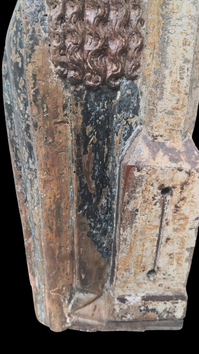 Late Gothic Sculpture (early 16th Century) In Walnut - Presumably Flanders-photo-7