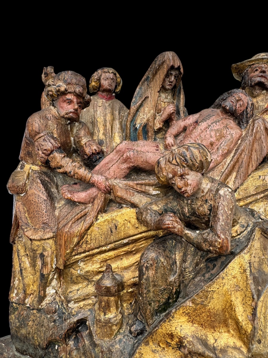La mise au tombeau du Christ – Fin du XVe siècle Brabant - Bruxelles (?)-photo-1