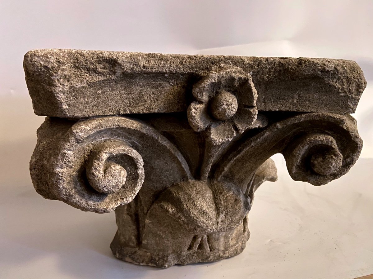 Stone With Floral Pattern - 16th Century-photo-2