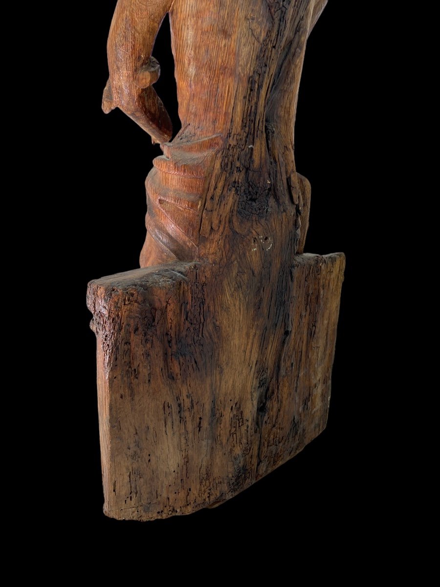 Christ Aux Liens – Flandre - Fin XVe, Début XVIe Siècle -  Sculpture En Chêne -photo-4