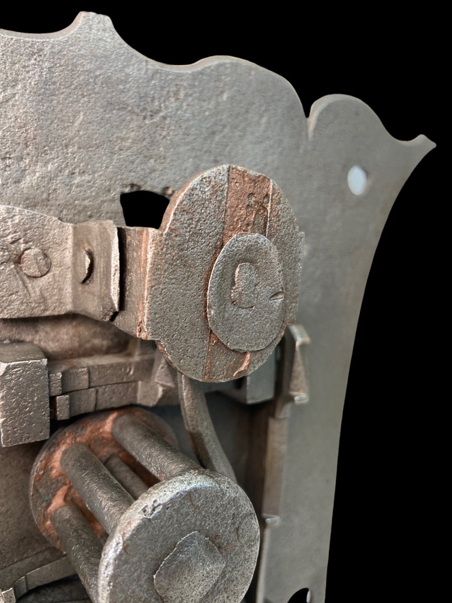 Rim Lock (box Padlock) - Ca. 1750 - 1850 - Germany Or Switzerland-photo-4