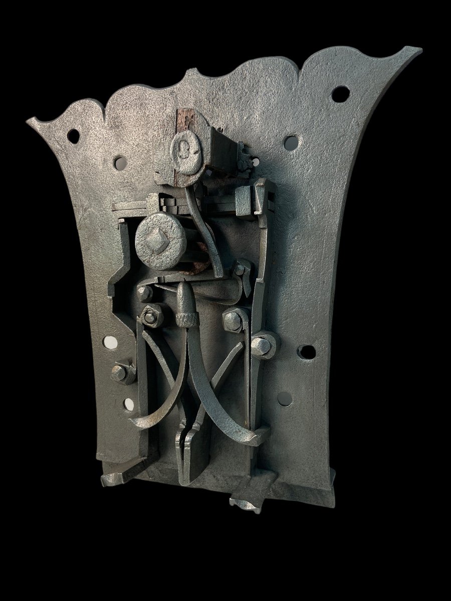Rim Lock (box Padlock) - Ca. 1750 - 1850 - Germany Or Switzerland-photo-6