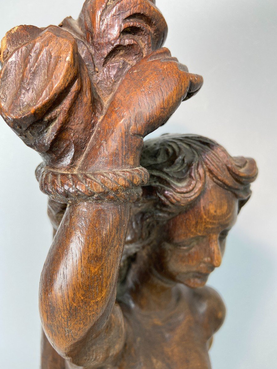 A Baroque Sculpture Of A Saint Sebastian In Oak – Probably Flanders - 18th Century -photo-6