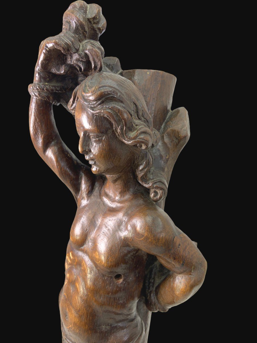 A Baroque Sculpture Of A Saint Sebastian In Oak – Probably Flanders - 18th Century 
