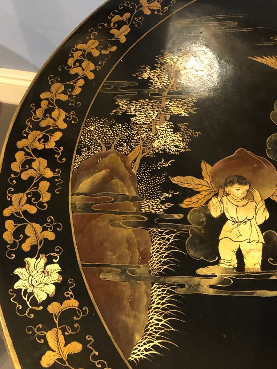 Pair Chinoiserie Sail Tables.-photo-3