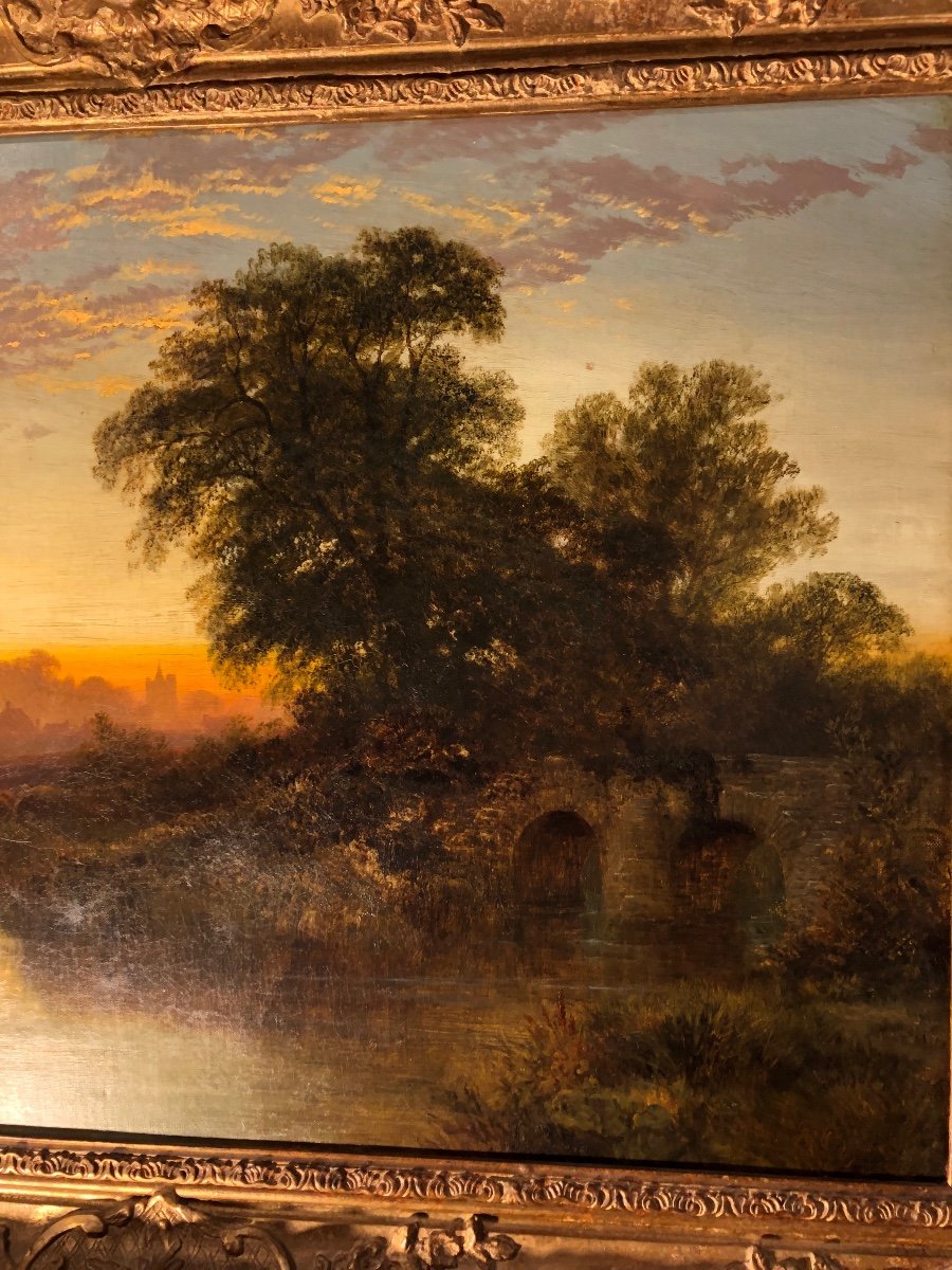 English Landscape At Sunset.-photo-4