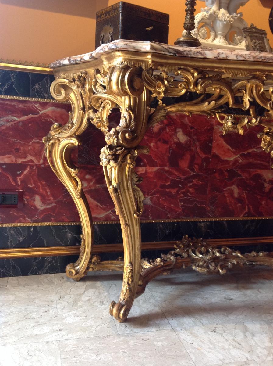 Important Console Genova 18th Century-photo-2