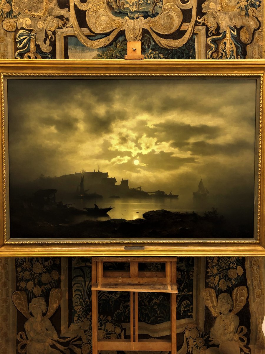 Moonlight Landscape Painting