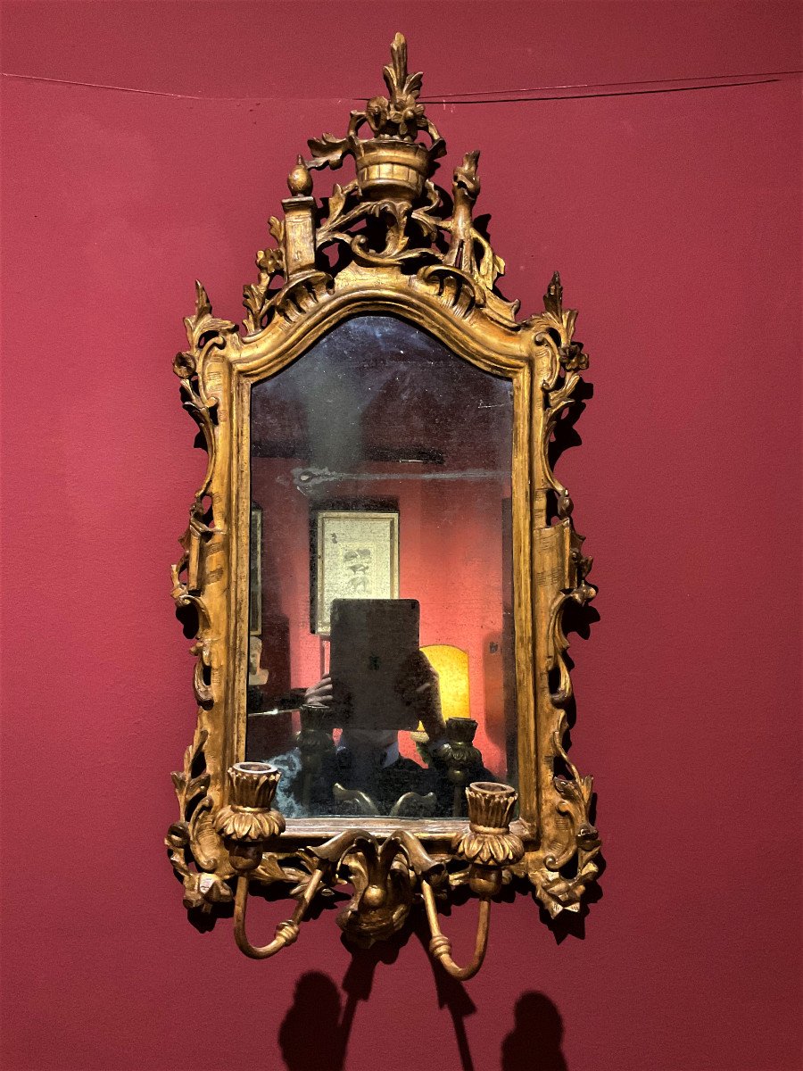 Rare Ensemble De Quatre Miroirs Vénitiens  XVIIIéme siecle-photo-4