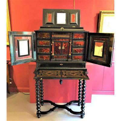 Antwerp Cabinet Ebony And Tortoiseshell XVII Century