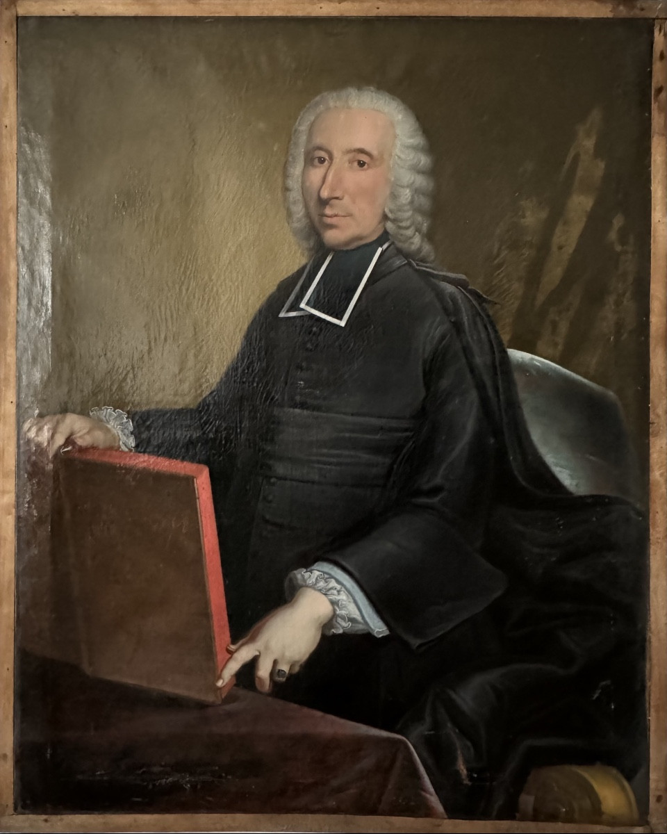 Grand Portrait d’un prélat  18ème 