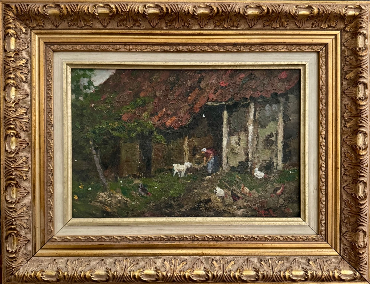 Farmer And Her Goats 