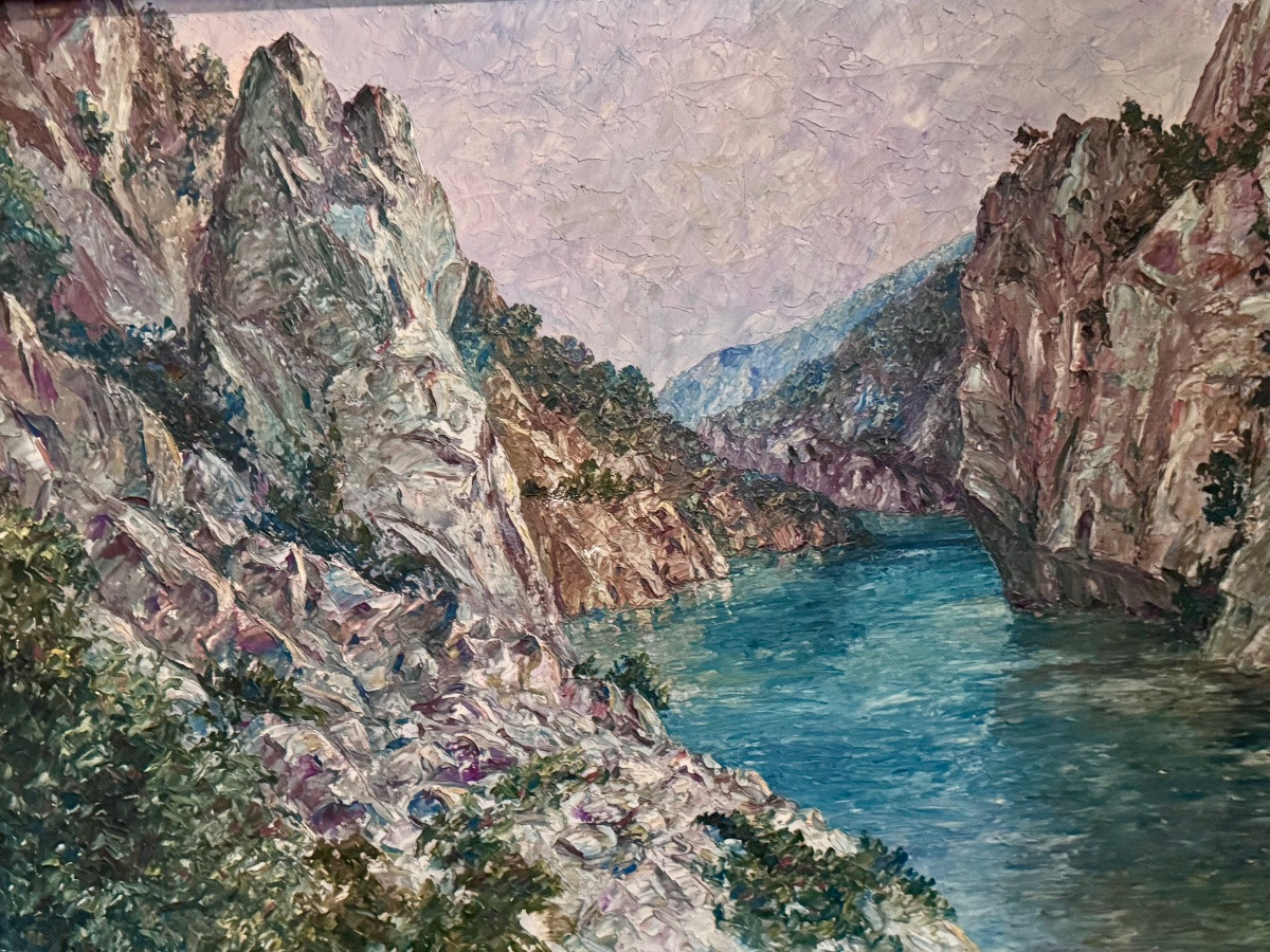 Grand tableau des Gorges du Verdon par François Marius Baron circa 1930-photo-4