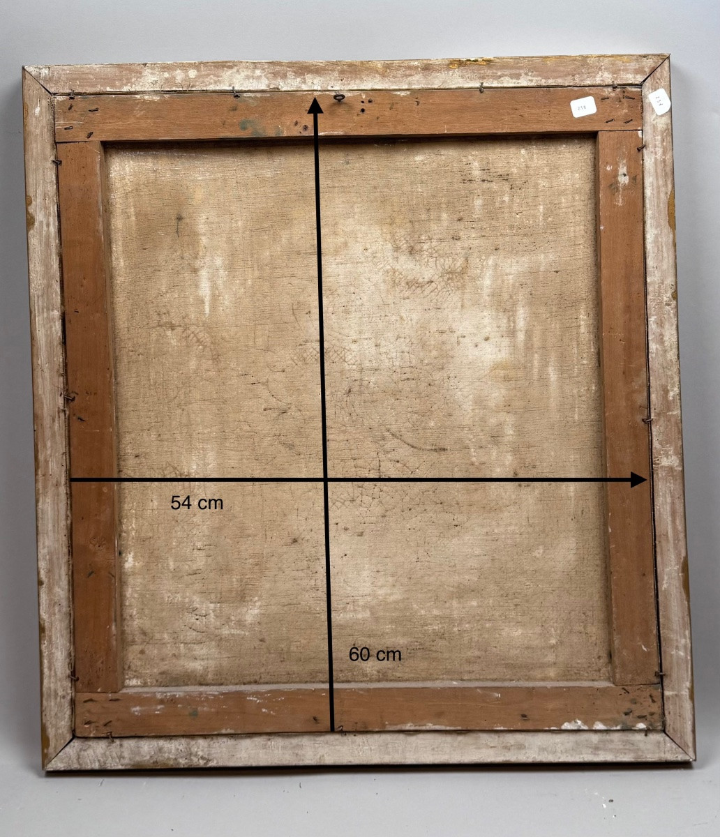 Paire de portrait début XIXème  , Shabby chic .-photo-5