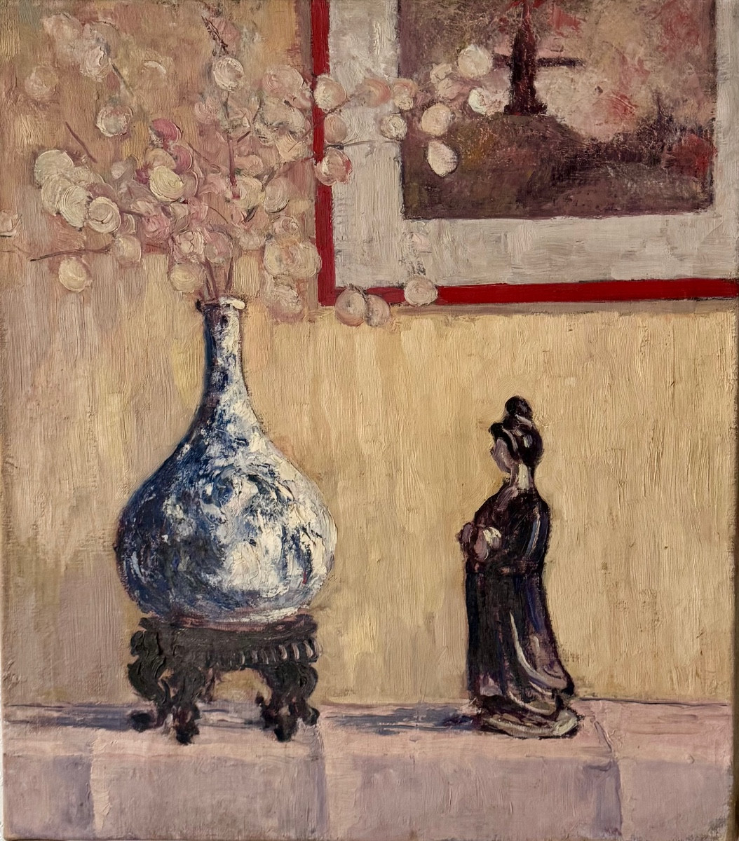 Nature morte au vase japonais 