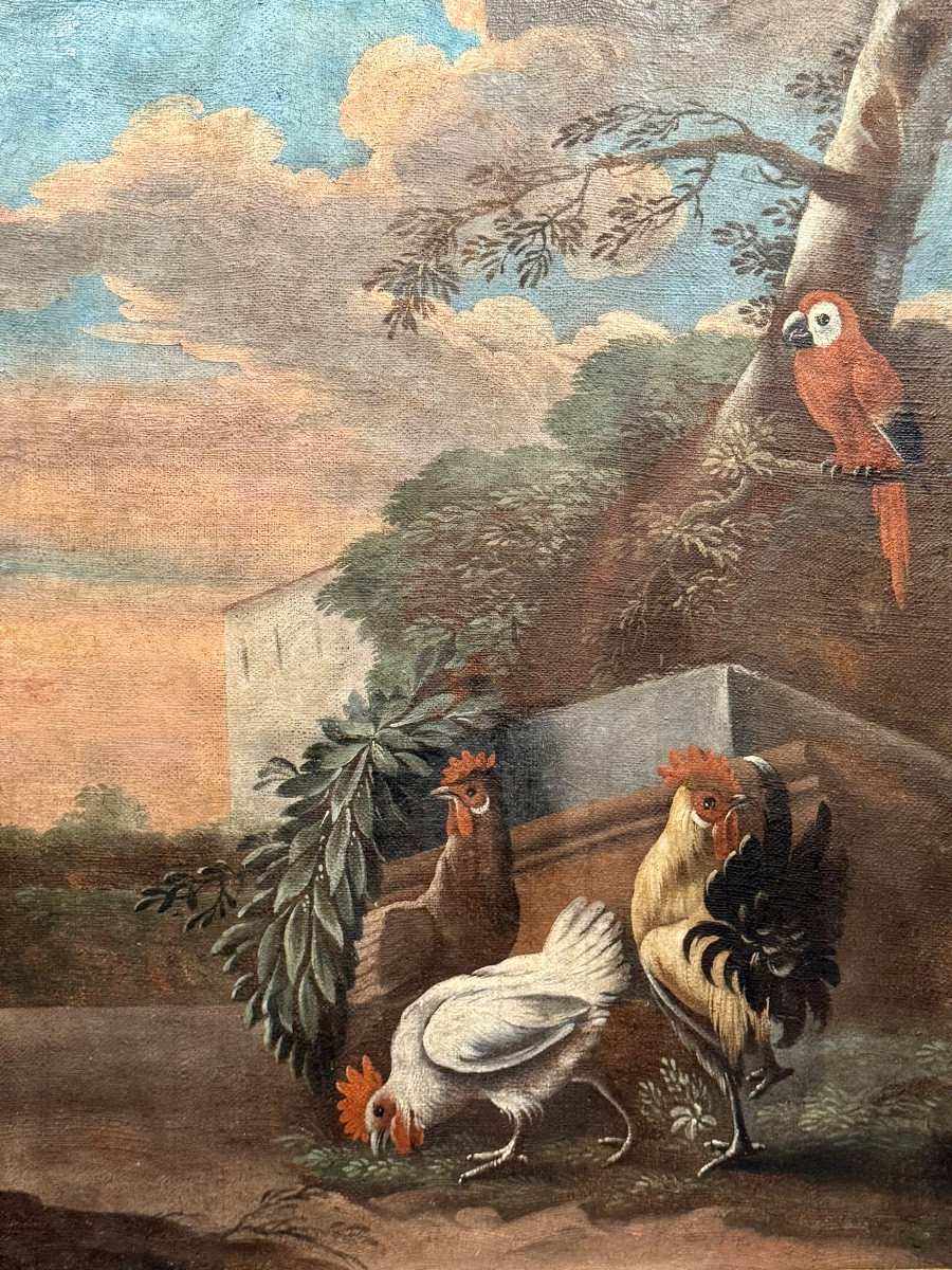Tableau de boiserie au perroquet -photo-2