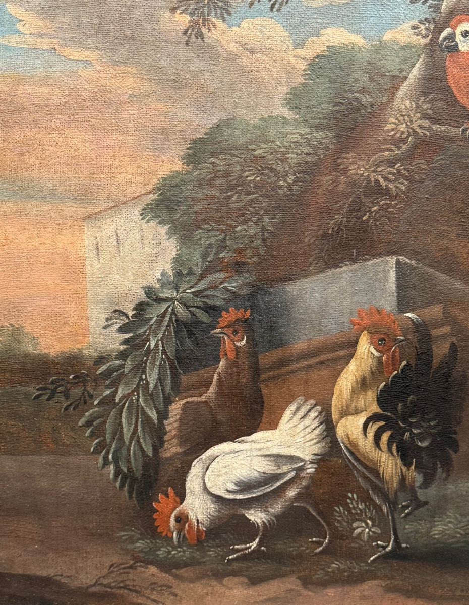 Tableau de boiserie au perroquet -photo-4