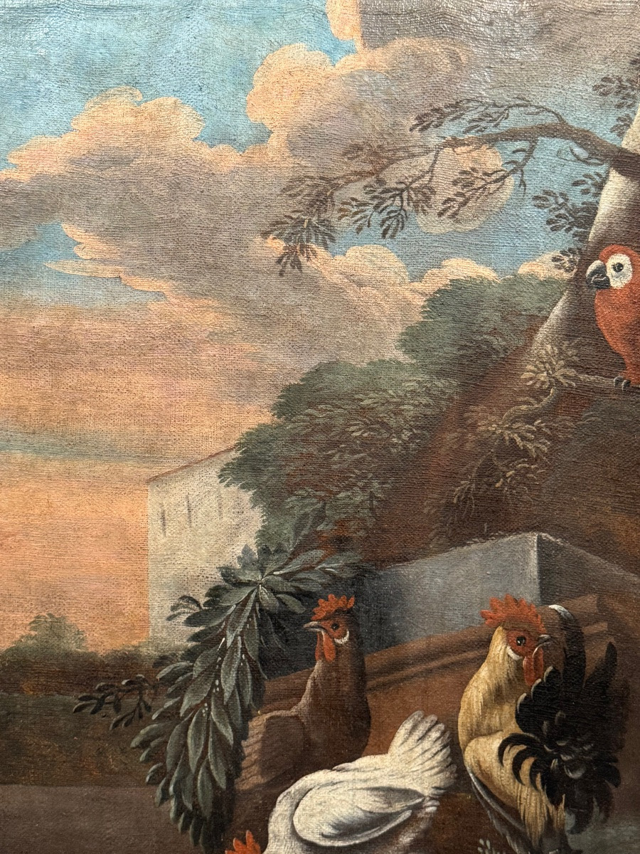 Tableau de boiserie au perroquet -photo-2