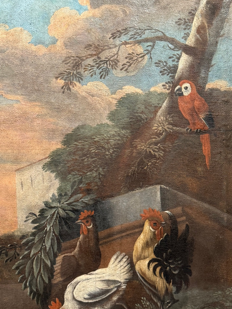 Tableau de boiserie au perroquet -photo-4