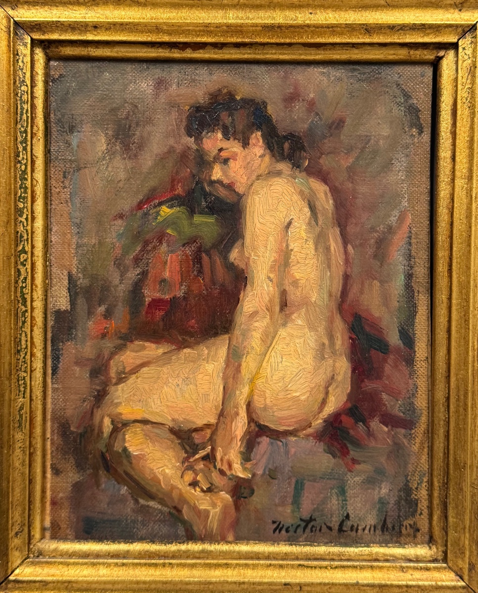 Femme nue assise , années 40-50-photo-2