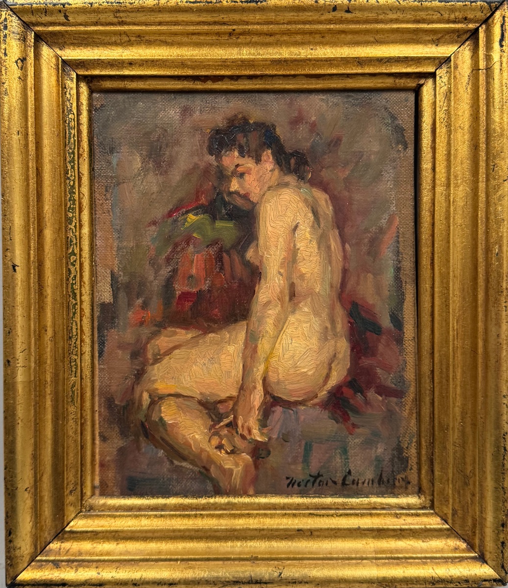 Femme nue assise , années 40-50
