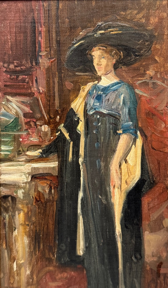 Portrait d’élégante au chapeau circa 1900-photo-3