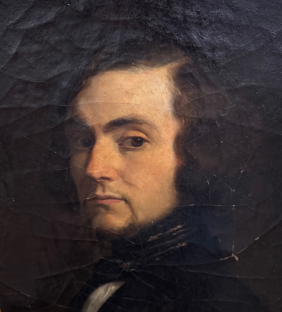 Portrait Of A Man From The Romantic Period, Circa 1830-photo-2