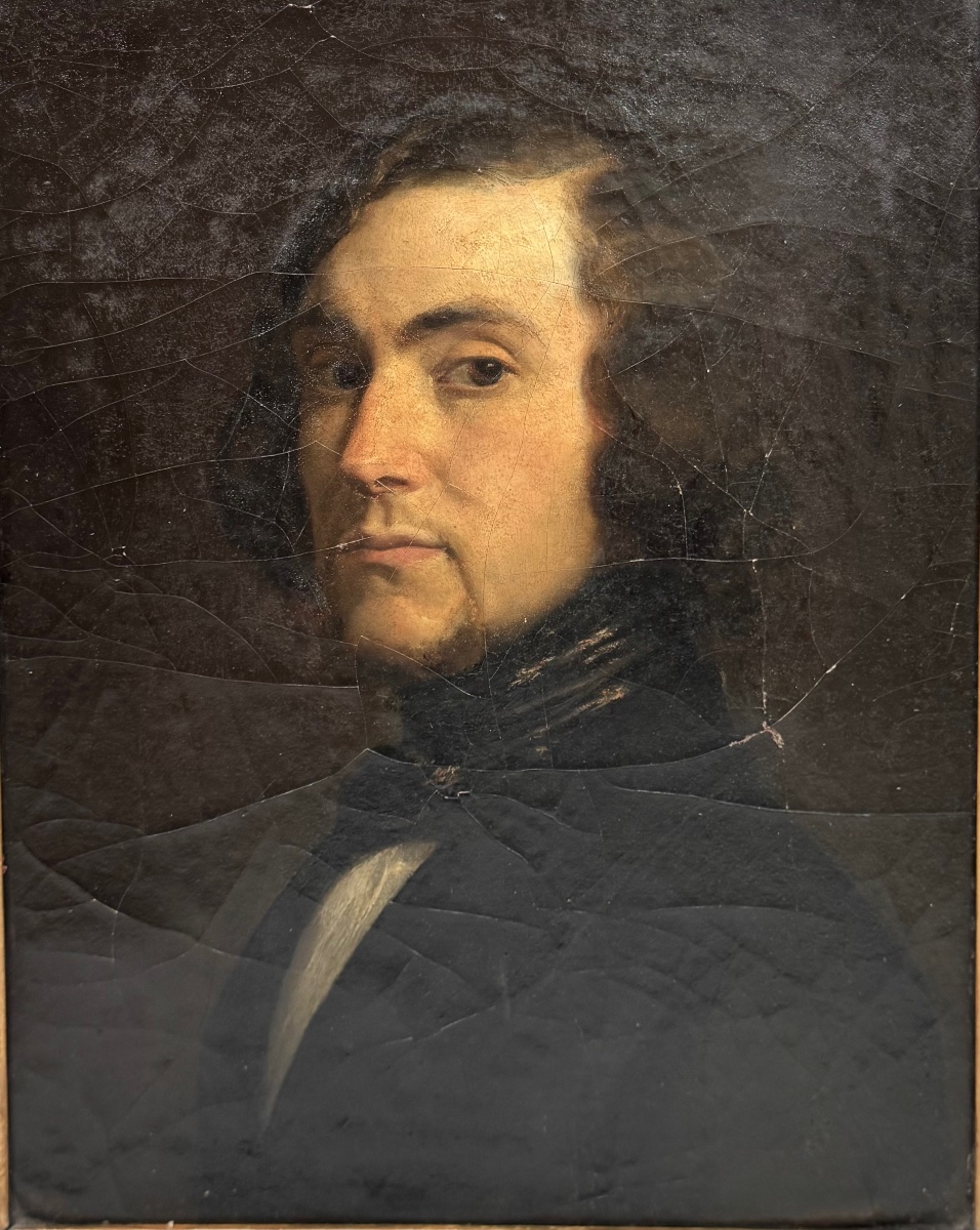 Portrait Of A Man From The Romantic Period, Circa 1830-photo-4