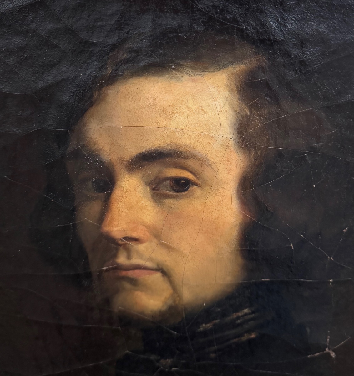 Portrait Of A Man From The Romantic Period, Circa 1830