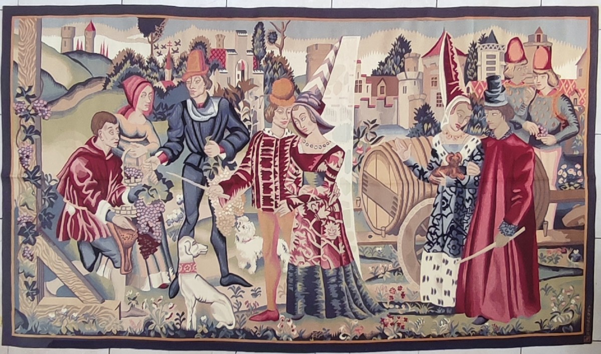 Aubusson Tapestry In The Gothic Style 