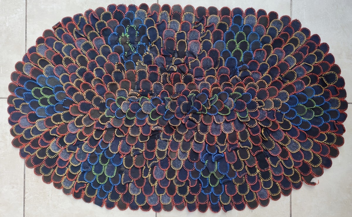 French Charentais Felt Rug 