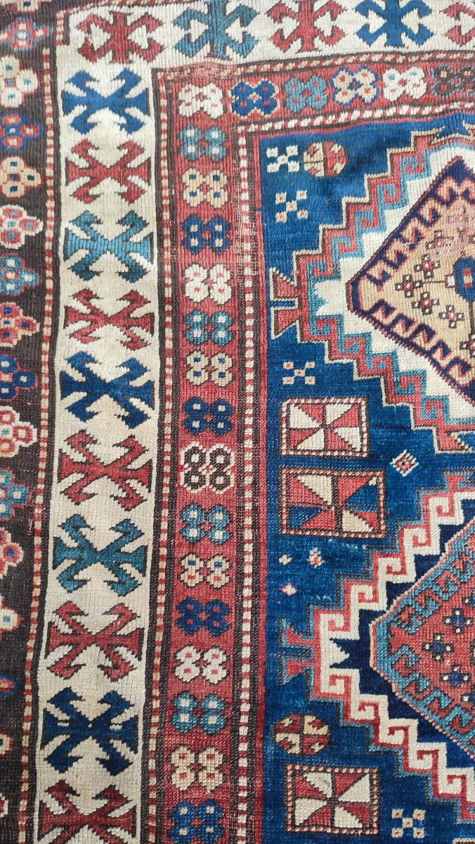 Antique Kazak Rug From The Caucasus -photo-3