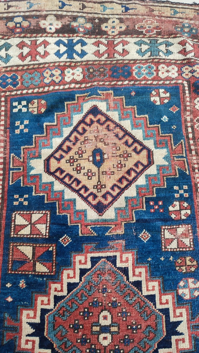 Antique Kazak Rug From The Caucasus -photo-4