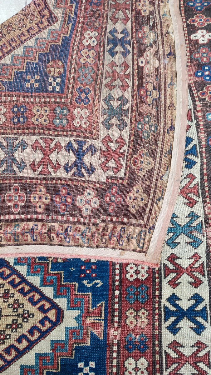 Antique Kazak Rug From The Caucasus -photo-1