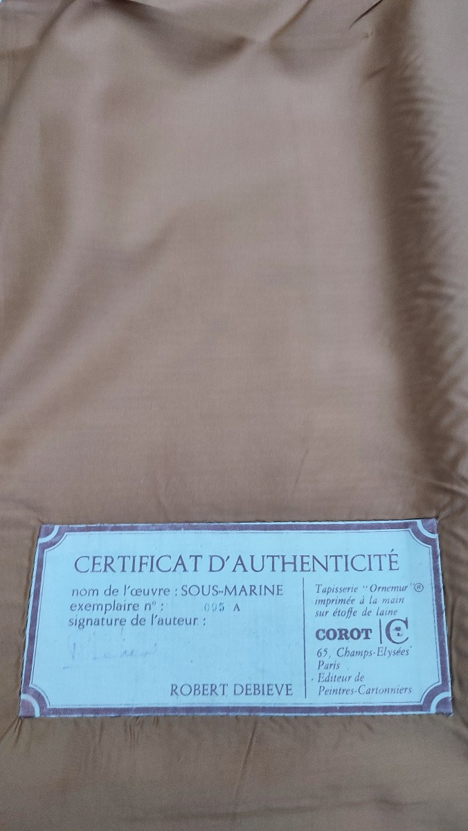 Tapisserie en sérigraphie d'après un carton de Robert Debiévre-photo-2