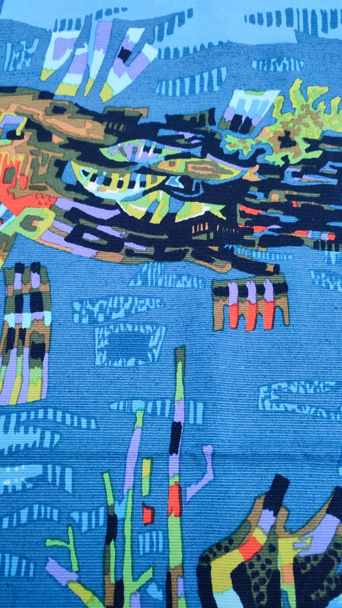 Tapisserie en sérigraphie d'après un carton de Robert Debiévre-photo-4